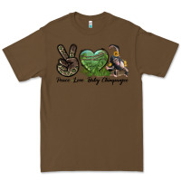 Cacao Leopard Peace Love Baby Chimpanzee Premium Tee - LillyAllenDesigns