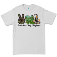 Dove Grey Leopard Peace Love Baby Chimpanzee Premium Tee - LillyAllenDesigns
