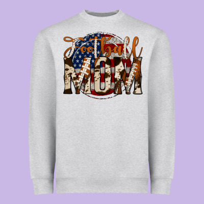 Football Mom Heavyweight Sweatshirt Designed By Jasminsmagicworld