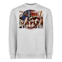 Heather Grey football mom Heavyweight Sweatshirt - Jasminsmagicworld