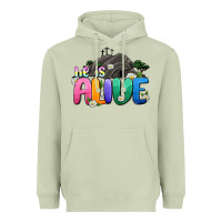 Matcha Easter Day He is alive Heavyweight Hoodie - OliviaCreatesArt