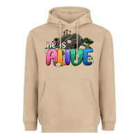 Mushroom Easter Day He is alive Heavyweight Hoodie - OliviaCreatesArt