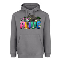 Storm Easter Day He is alive Heavyweight Hoodie - OliviaCreatesArt