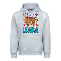 Heather Grey All American Lama Urban Hoodie - LillyAllenDesigns