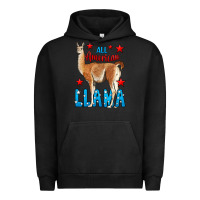 Pigment Black All American Lama Urban Hoodie - LillyAllenDesigns