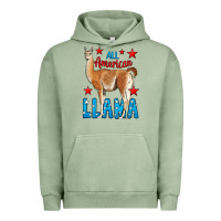 Pigment Oil Green All American Lama Urban Hoodie - LillyAllenDesigns