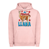 Pigment Salmon All American Lama Urban Hoodie - LillyAllenDesigns