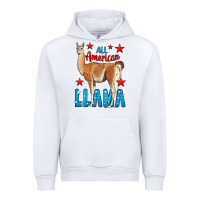 White All American Lama Urban Hoodie - LillyAllenDesigns