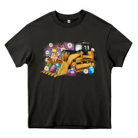 Asphalt easter bulldozer bunny egg leopard Heavy Core Tee - Artiststas