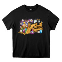 Black easter bulldozer bunny egg leopard Heavy Core Tee - Artiststas