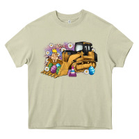Mossy easter bulldozer bunny egg leopard Heavy Core Tee - Artiststas