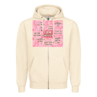 Sandshell i am enough with glitter Zipper Hoodie - TumblerDesignByShophia
