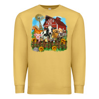 Antique Gold farm life olivia Premium Sweatshirt - OliviaCreatesArt