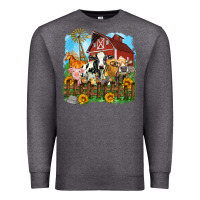 Charcoal Heather farm life olivia Premium Sweatshirt - OliviaCreatesArt