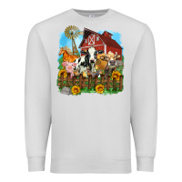 Dove Grey farm life olivia Premium Sweatshirt - OliviaCreatesArt