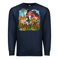 Navy farm life olivia Premium Sweatshirt - OliviaCreatesArt
