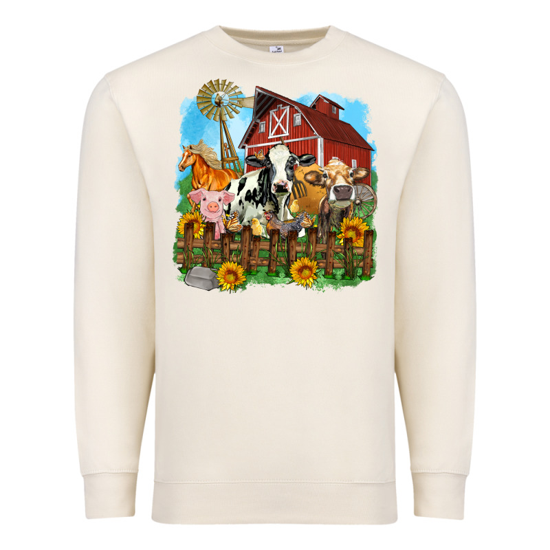 Farm Life Olivia Premium Sweatshirt by OliviaCreatesArt | Teevron