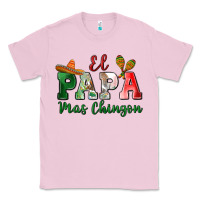 Bubblegum Pink el papa mas chingon Classic Tee - MaliasSmallBusiness