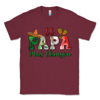 Burgundy el papa mas chingon Classic Tee - MaliasSmallBusiness