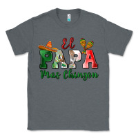 Charcoal Heather el papa mas chingon Classic Tee - MaliasSmallBusiness