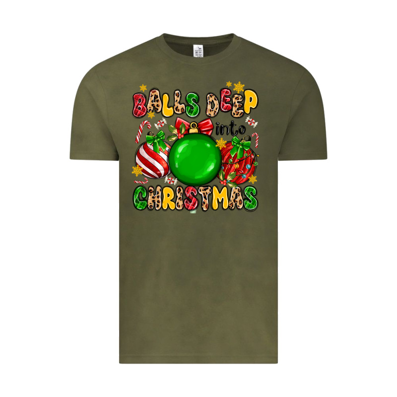 Balls Deep Into Christmas Vintage Tee by MaliasSmallBusiness | Teevron