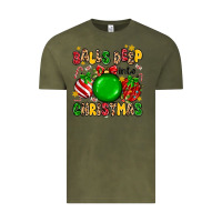 Vintage Olive balls deep into christmas Vintage Tee - MaliasSmallBusiness