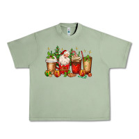 Oil Green Christmas Santa coffee cups Urban Heavy Tee - MaliasSmallBusiness