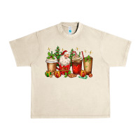 Sandshell Christmas Santa coffee cups Urban Heavy Tee - MaliasSmallBusiness