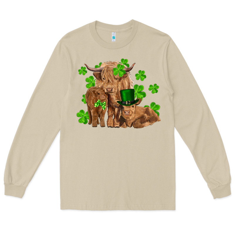 St Patrick's Day Cow Family Long Sleeve Tee by RanaPortraitStore | Teevron