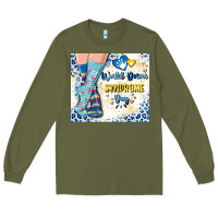 Army Green world down syndrome day Long Sleeve Tee - Artiststas