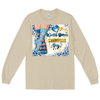 Mushroom world down syndrome day Long Sleeve Tee - Artiststas