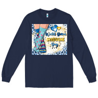 Navy world down syndrome day Long Sleeve Tee - Artiststas