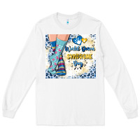 White world down syndrome day Long Sleeve Tee - Artiststas