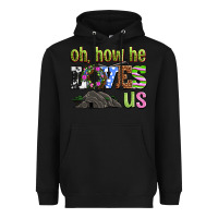 Black Easter Day Oh he loves us Heavyweight Hoodie - OliviaCreatesArt
