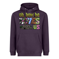 Plum Easter Day Oh he loves us Heavyweight Hoodie - OliviaCreatesArt