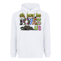 White Easter Day Oh he loves us Heavyweight Hoodie - OliviaCreatesArt