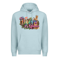Blue Mist One hoppy mama easter day Premium Hoodie - HowdyJamesFarm