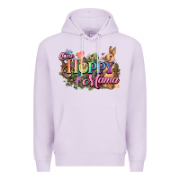 Lilac One hoppy mama easter day Premium Hoodie - HowdyJamesFarm