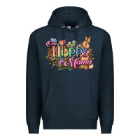 Navy One hoppy mama easter day Premium Hoodie - HowdyJamesFarm