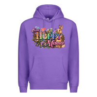 Purple One hoppy mama easter day Premium Hoodie - HowdyJamesFarm