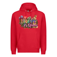 Red One hoppy mama easter day Premium Hoodie - HowdyJamesFarm