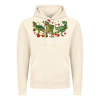 Vintage Artic christmas dinosaurs Vintage Hoodie - MaliasSmallBusiness