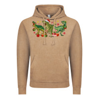 Vintage Coffee christmas dinosaurs Vintage Hoodie - MaliasSmallBusiness