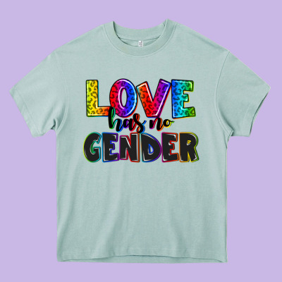 Love Has No Gender Heavy Core Tee Designed By Adodesignshop