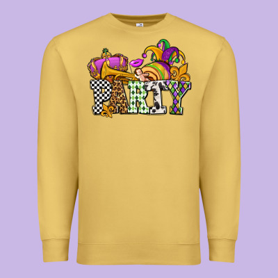Mardi Gras  Party Olivia Premium Sweatshirt Designed By Oliviacreatesart