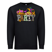 Black mardi gras  party olivia Premium Sweatshirt - OliviaCreatesArt