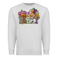 Dove Grey mardi gras  party olivia Premium Sweatshirt - OliviaCreatesArt