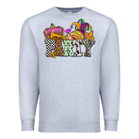 Heather Grey mardi gras  party olivia Premium Sweatshirt - OliviaCreatesArt