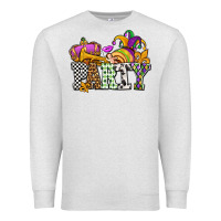 Oatmeal Heather mardi gras  party olivia Premium Sweatshirt - OliviaCreatesArt