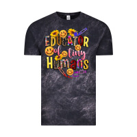 Cloud Black educator of tiny humans Vintage Tee - NancyCooperArtShop